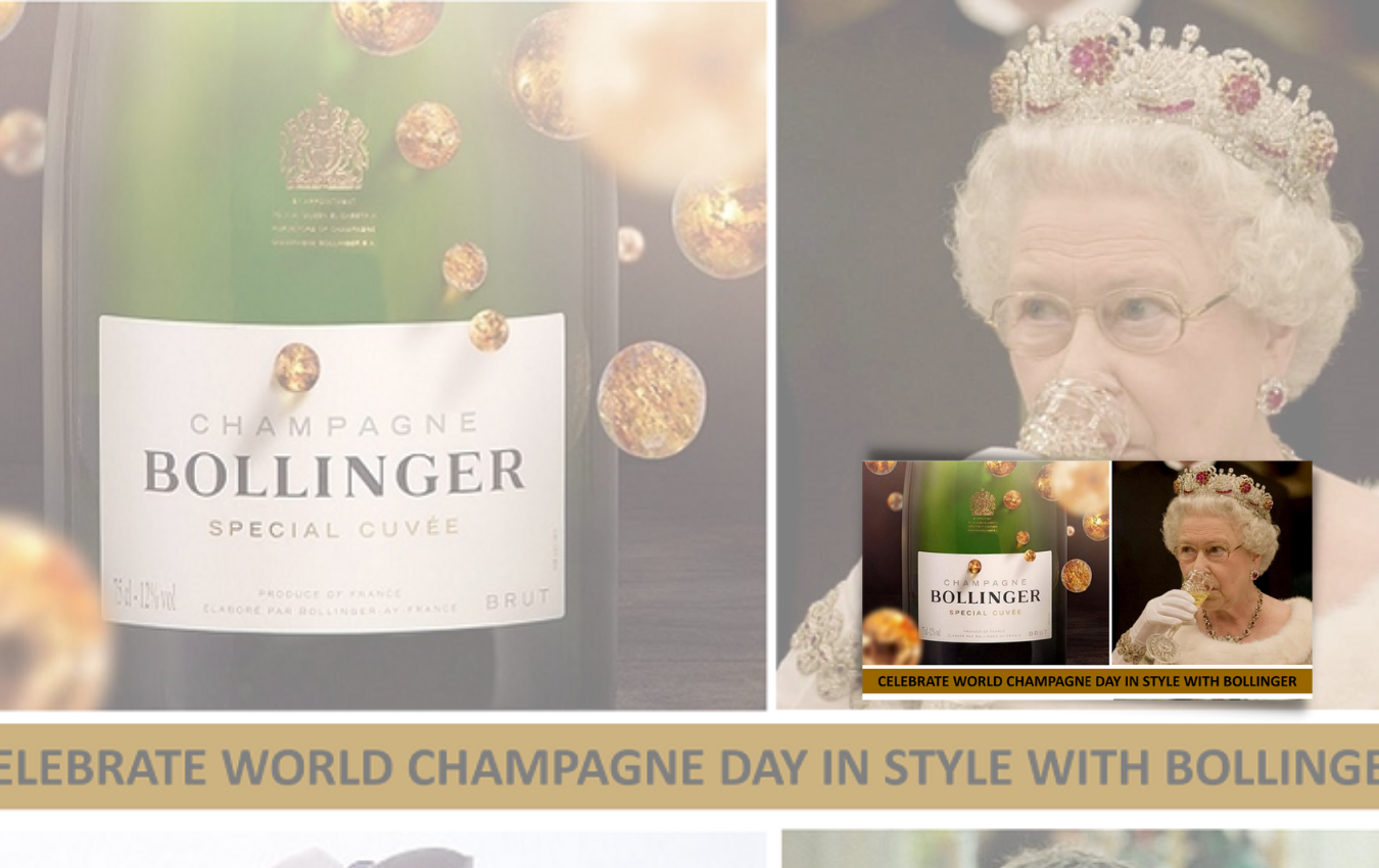 IT’S “CHAMPAGNE DAY” ON FRIDAY 22nd OCTOBER 2021