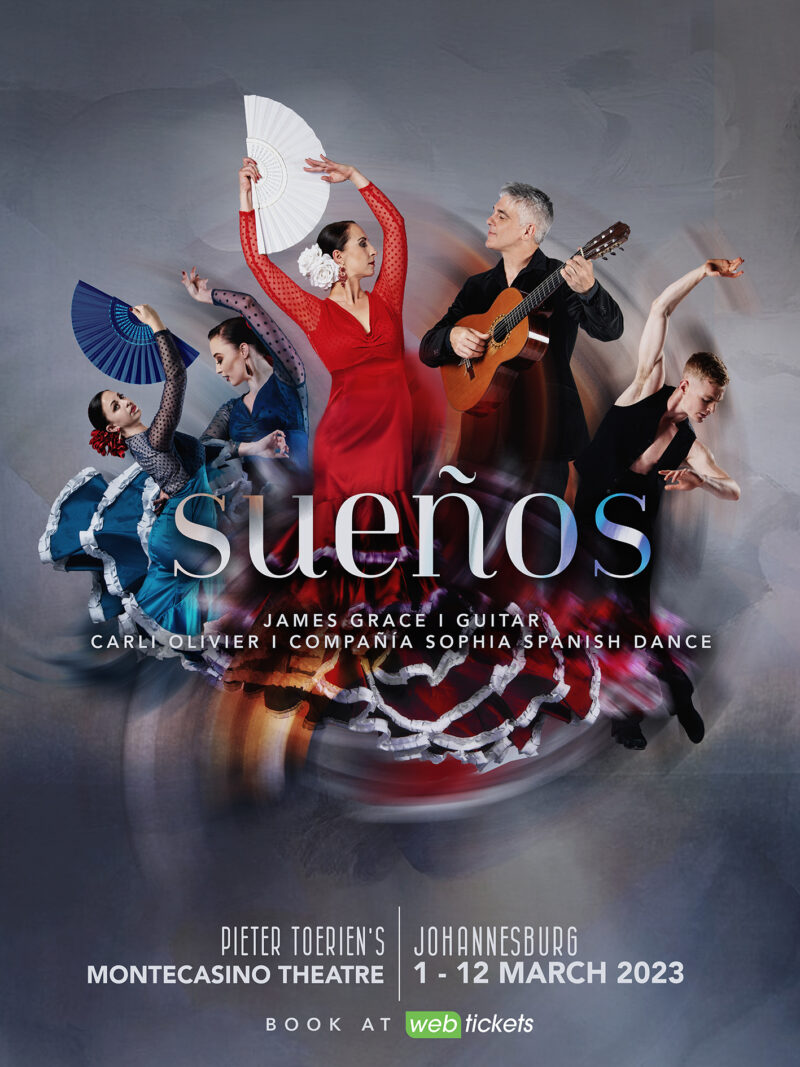 James Grace – SUENOS – 1 to 12 March at Pieter Toerien’s Montecasino Theatre